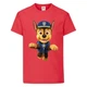 Футболка дитяча Щенячий патруль (Paw Patrol) червона (racer-2-red) розмір 128 см - зображення 1