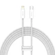Кабель Baseus Dynamic Series USB-C to Lightning 2m White (CALD000102) - зображення 1