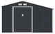 Садовий будиночок металевий HardMaster MADISON 11x6 Cold Grey 342x191 см 003991 - зображення 6