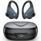 Бездротові спортивні Bluetooth навушники BX17 з кнопками керування та індикатором заряду Чорний - зображення 5