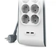Сетевой фильтр Belkin 6 роз., 2xUSB 2.4A, 650 Дж, UL 500 В, 2 m Cable (BSV604vf2M) - изображение 3
