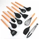 Набор кухонных принадлежностей 12шт Kitchen Set Черный - изображение 4
