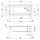 Ванна акриловая DURAVIT D-CODE 170x75 700100000000000 - изображение 2