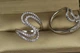 Кольцо Xuping Jewelry двойной зигзаг внахлест р 18 серебристое - изображение 2
