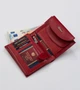 Жіночий шкіряний гаманець Peterson із захистом RFID 10 х 12,5 х 2 см (PTN RD-357-MCL-M-414) червоний - изображение 4