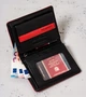 Чоловічий шкіряний гаманець Peterson із захистом RFID 13 х 11 х 2,5 см (PTN 302.03-5545 BL+) чорний з червоним - изображение 6