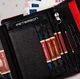 Чоловічий шкіряний гаманець Peterson із захистом RFID 13 х 11 х 2,5 см (PTN 302.03-5545 BL+) чорний з червоним - изображение 8
