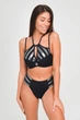 Верх купальника Push Up Leinle 48C Черно-серая полоска (85653) - изображение 3