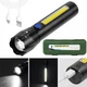 Фонарь ручной 2в1 аккумуляторный с USB, ZOOM и боковым светом, BL-C62 + Кейс Мощный фонарь - изображение 3