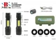 Ліхтар Police з бічною підсвіткою BL-F535 COB+USB CHARGE - зображення 2
