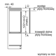 Lodówka do zabudowy Bosch Serie 2 KIR41NSE0 - obraz 8