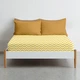 Простынь на резинке Cosas Детская Ranfors Yellow Zigzag 60х120х12 см (4822052146682) - изображение 3