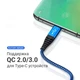 Кабель зарядки и синхронизации MicroUSB, Type-C, Lightning TOPK AN24 3 в 1 Blue - изображение 4
