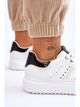 Sneakersy damskie do kostki Be First! 40 Biały/Czarny (5905677117509) - obraz 7