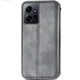 Шкіряний чохол книжка GETMAN Cubic (PU) для Xiaomi Redmi Note 12 4G Сірий - зображення 2