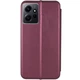 Протиударний Шкіряний Чохол (книжка) Classy для Xiaomi Redmi Note 12 4G Бордовий - зображення 2