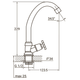 Смеситель монокран для кухни на гайке QN 1/2" AQUATICA QN-1G158C (9786600) (OPT-2791) - изображение 2