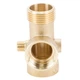 Соединитель пятивыводной 80мм 1”М×1”F×1”F×1/4”M×1/4”F ∠180° AQUATICA (779599) - изображение 5