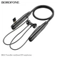 Bluetooth-Навушники для бігу Borofone BE61 Sports neckband BT5.3 MP3 TF/micro SD Card Black - зображення 4