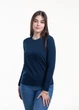 Лонгслив женский Наталюкс XL темно-синий (4123589402451) - изображение 3
