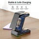 Док-станція Qitech 4в1 Wireless Charger 15W для Apple Watch/Airpods/iPhone - зображення 4
