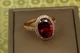 Кольцо Xuping Jewelry малинки с красным камнем р 19 золотистое - изображение 1