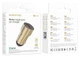 Автомобильное зарядное устройство Borofore BZ19A Wisdom Single Port QC3.0 Car Charger (BZ19AG) Gold - изображение 3