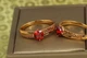 Кільце Xuping Jewelry душове дбайливе з червоним фіанітом р 20 золотисте - зображення 1