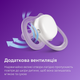 Пустушка Philips Avent Ultra Air Нічна 6-18 міс 2 шт (SCF376/13) - зображення 4