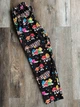 Молодіжні трикотажні штани чорного кольору для дому та сну в принт "M&M's", розмір L - зображення 2