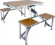 Стол туристический Bo-Camp Bamboo 850х1360х670 мм Brown/Silver (1404800) (DAS301454) - изображение 1