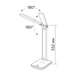 Акумуляторна настільна лампа LED на 2 рухомих плафона з акумулятором світлодіодна з сенсорним керуванням с зарядкой від USB ЮСБ - зображення 10
