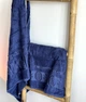 Набор турецких бамбуковых махровых полотенец Zeron 50х90+70х140 Bamboo Agaс Desen синий 2 - изображение 3
