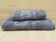 Набор турецких бамбуковых махровых полотенец Zeron 50х90+70х140 Bamboo Agaс Desen серый 2 - изображение 1