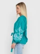 Женская вышиванка Narodnyy Butik бирюза/белая вышивка 1048.1 50 - изображение 4