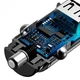 Автомобильное зарядное устройство для Baseus CCALL-DS01 Square 2xUSB Quick Charge, Черный (CCALL-DS01) - изображение 5