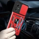 Чехол Hide Shield для Xiaomi Redmi Note 12S бампер противоударный с подставкой Red - изображение 2
