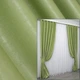 Комплект готовых штор VR-Textil Лен Парма № 1253ш Салатовый 150х270 см 2 шт (33-0088) - изображение 1