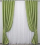 Комплект готовых штор VR-Textil Лен Парма № 1253ш Салатовый 150х270 см 2 шт (33-0088) - изображение 2