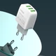 Зарядний пристрій Ldnio A3312 3 USB білий + кабель USB to Type-C - зображення 2