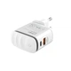 Сетевое зарядное устройство Ldnio A2423C USB/ Type-C QC PD 25W ночник белое + кабель Type-C to Lightning - изображение 5