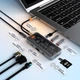 Хаб Asometech 10в1 100W (Type-C to 4K HDTV/VGA/SD/TF Card/USB 3.0/3.5mm/PD Fast Charge) - зображення 3