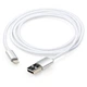 Дата кабель USB 2.0 AM to Lightning 1m nylon silver Vinga (VCPDCLNB1S) - изображение 6