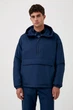 Демисезонная мужская куртка анорак Finn Flare FAB21042-101 темно-синяя 3XL - изображение 1