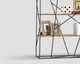 Дизайнерський Стелаж в стилі Loft Design 120x40x200h Сірий/Дерево ATL189 - зображення 8