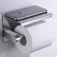 Держатель туалетной бумаги Primo TP01 металлический с полкой - Matte Silver Primo TP01-MATTE-SLV серебряный - изображение 3