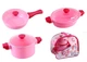 Набір посуду "Cooking Set" 25 предметів, рожевий ЮНІКА (1757) - зображення 1
