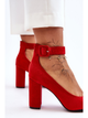 Damskie buty na obcasie Gloria 37 Czerwone (5905677462203) - obraz 6