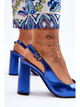 Damskie buty na obcasie My Love 37 Niebieskie (5905677462791) - obraz 6