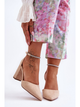 Damskie buty na obcasie Diamond 38 Beżowe (5905677436112) - obraz 3